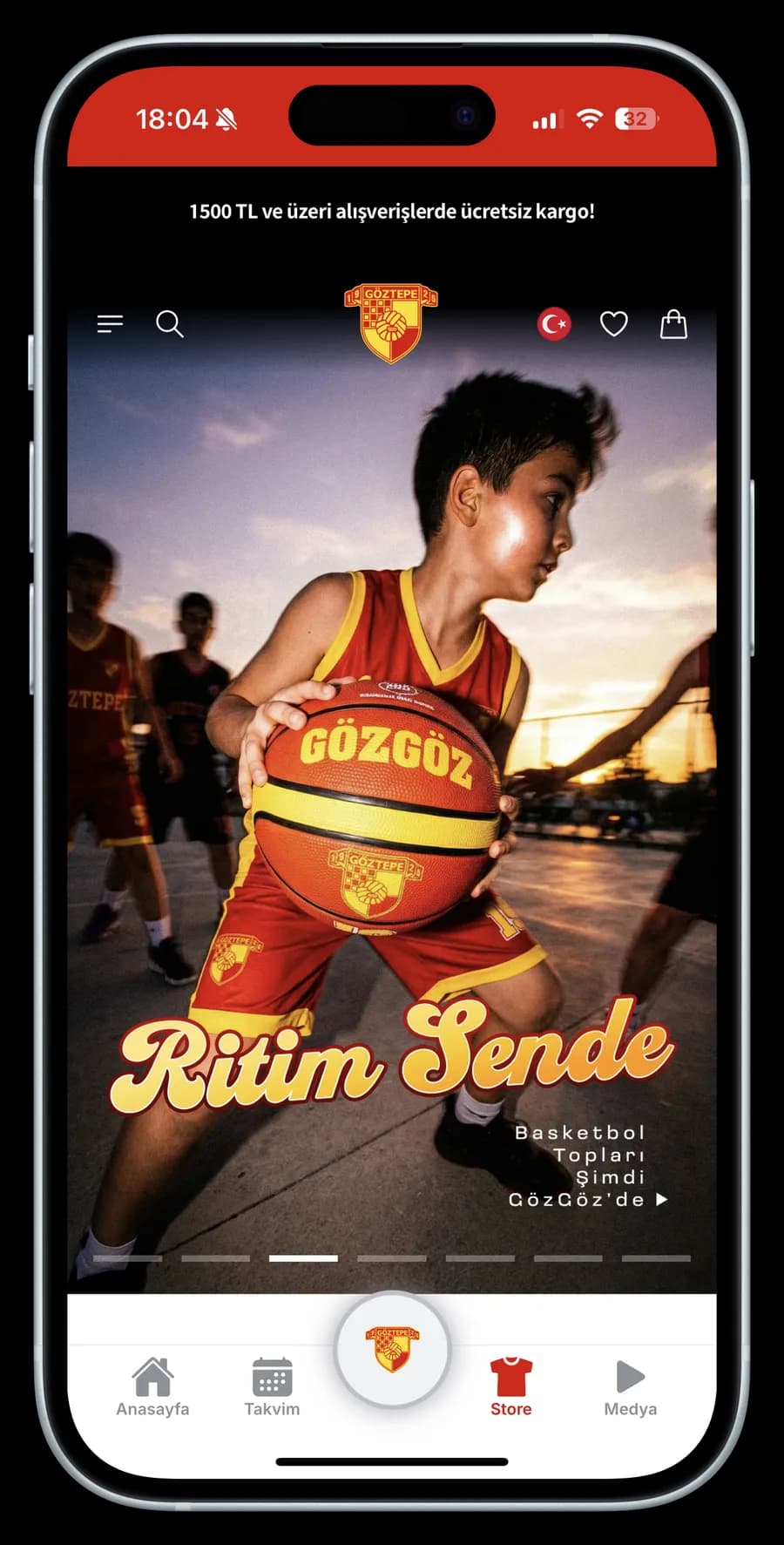 Göztepe SK app screen
